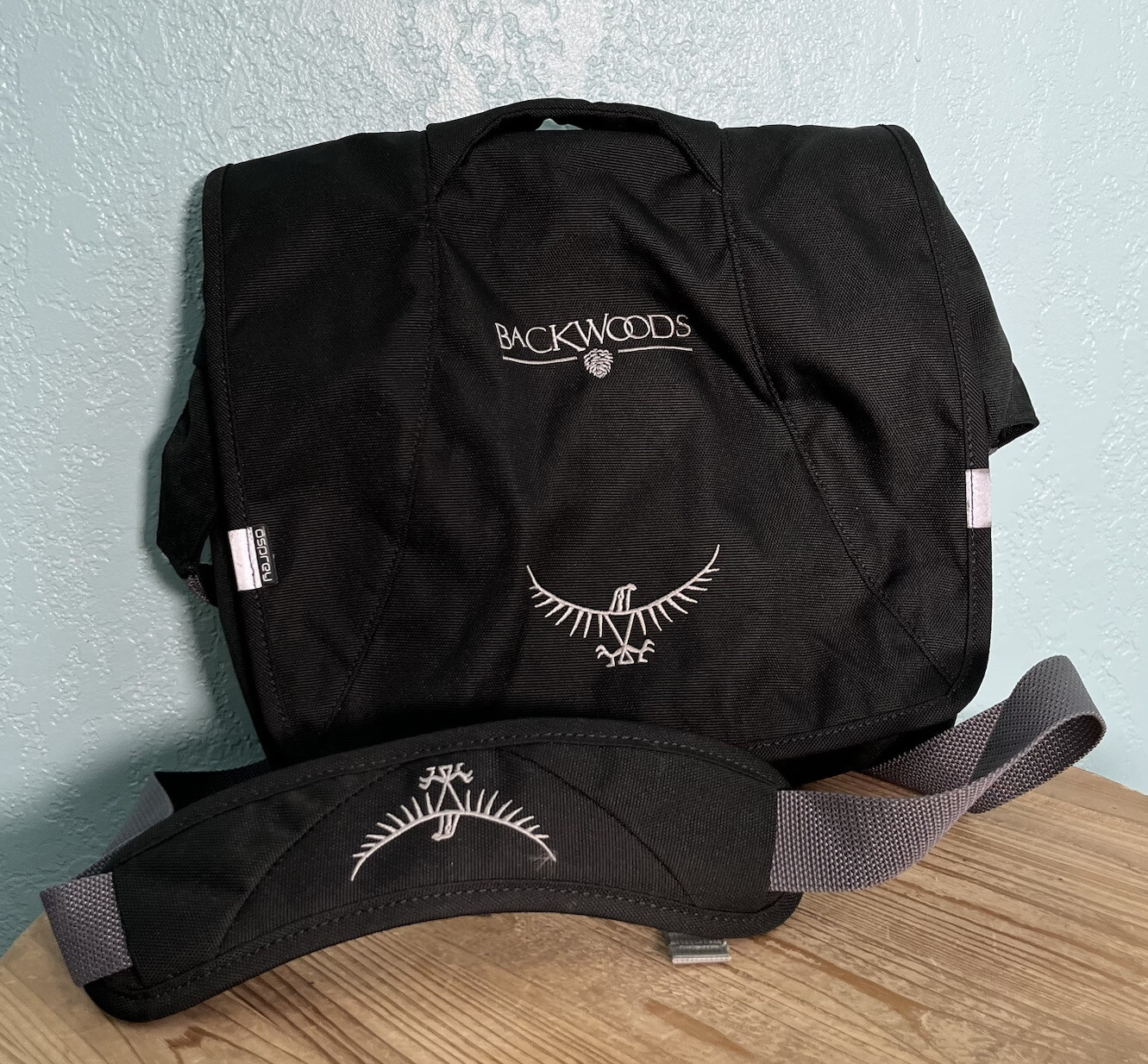 Osprey Flap Mini Messenger Bag Black (Backwoods) FlapJill Shoulder