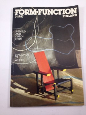 Form Function Finland 3 1987 Finnish Craft & Design Quarterly Rietveld Modernism