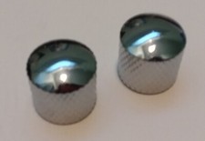 Chrome dome knobs 2 6mm shaft for electric guitar bass new
