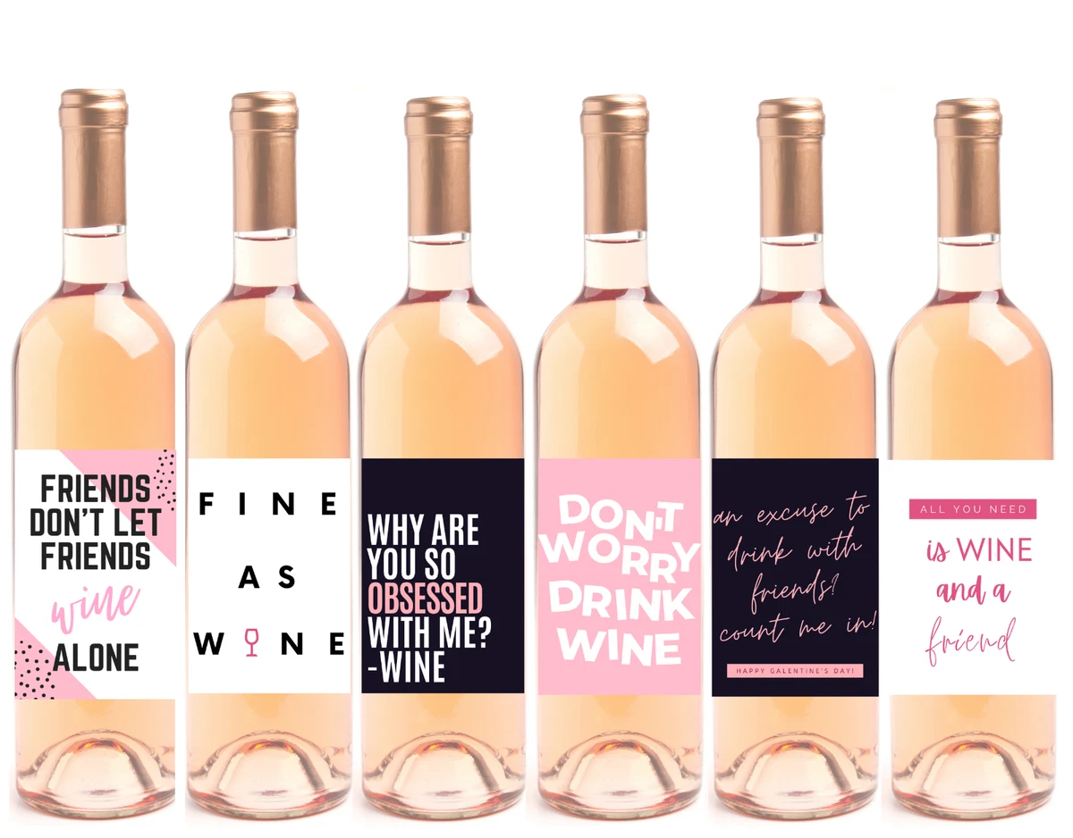 Unique Wine Glass Labels