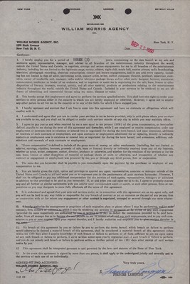 FRANCES LANGFORD - DOCUMENT SIGNED 09/22/1950