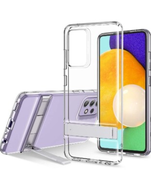  Hülle Kompatibel mit Samsung Galaxy A52/A52S 5G/4G (6,5 Zoll) Metall Ständer