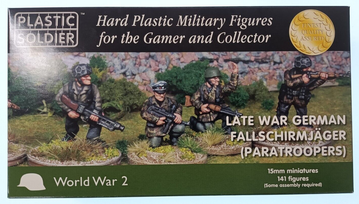 WW2015013 15mm German Falschirmjaeger Plastic Soldier NEW IN BOX  1/100 WW2