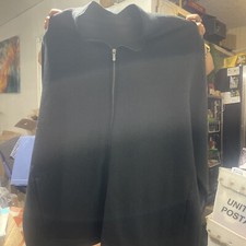 Perry Ellis Sweater Luxury Pima Cotton Knit Zip Up Mock Neck Mens 3XL NWOT