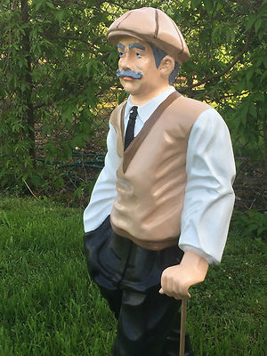 GOLF, GOLFER, GOLFSPIELER, SPIELER FIGUR STATUE DEKORATION 85 cm gross