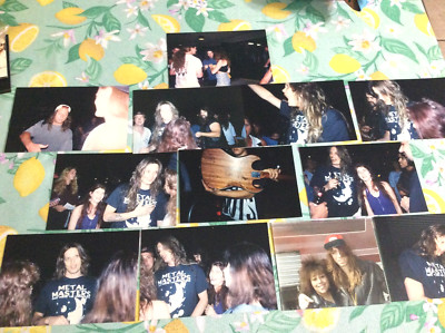 1989 Skid Row Photos Pictures After Concert Memorabilia Sebastian Bach 12pcs