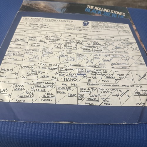 ROLLING STONES Black & Blue 1976 LP COC79104 VINYL VG/VG - Picture 8 of 12