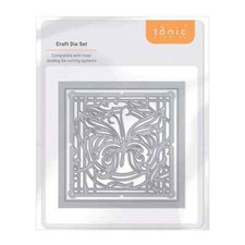 Tonic Studios - Metal Cutting Die - VINEYARD BUTTERFLY SQUARE