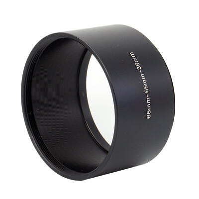 Aluminium M65-M65 65mm x 1mm Schraubbefestigung Verlängerung Rohr Ring Adapter Gegenlichtblende