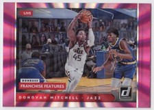 Donovan Mitchell 2021-22 Donruss Franchise Features Holo Pink Laser #30 Jazz