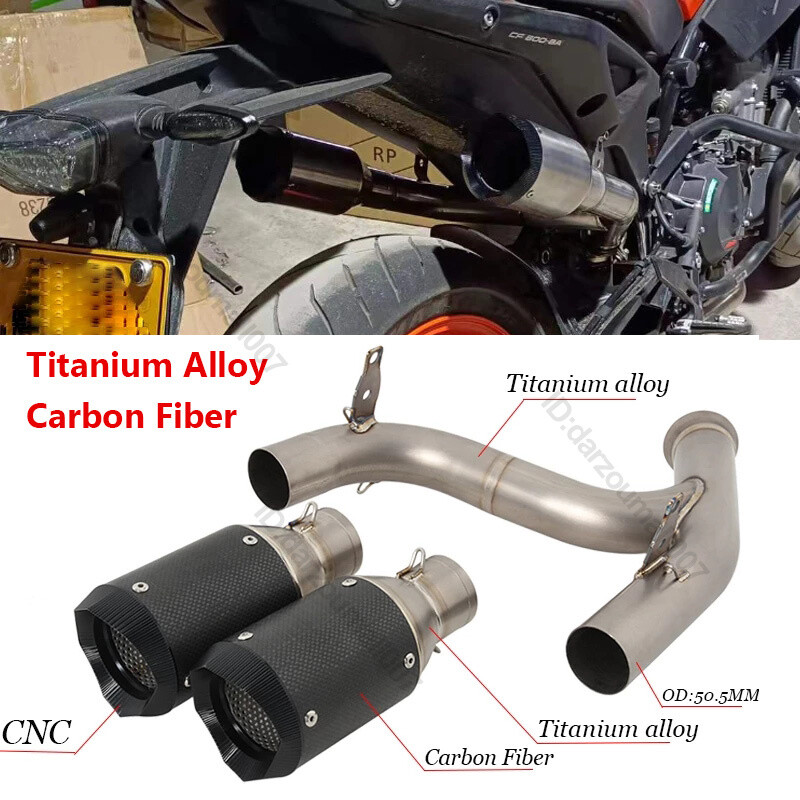 Modified Exhaust Mid Pipe Connect Stock Muffler Slip for DUKE 790 890 Adventure Modified Exhaust Mid Pipe Connect Stock Muffler Slip for DUKE 790 890 Adventure