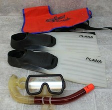 Variety of Scuba Diving Gear - Snorkel  Mask - Size 6-7 Flippers - SeaQuest