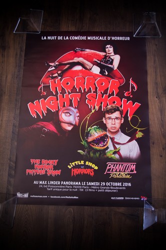 HORROR MOVIE NIGHT SHOW French Medium Rolled Movie Poster Original 2016