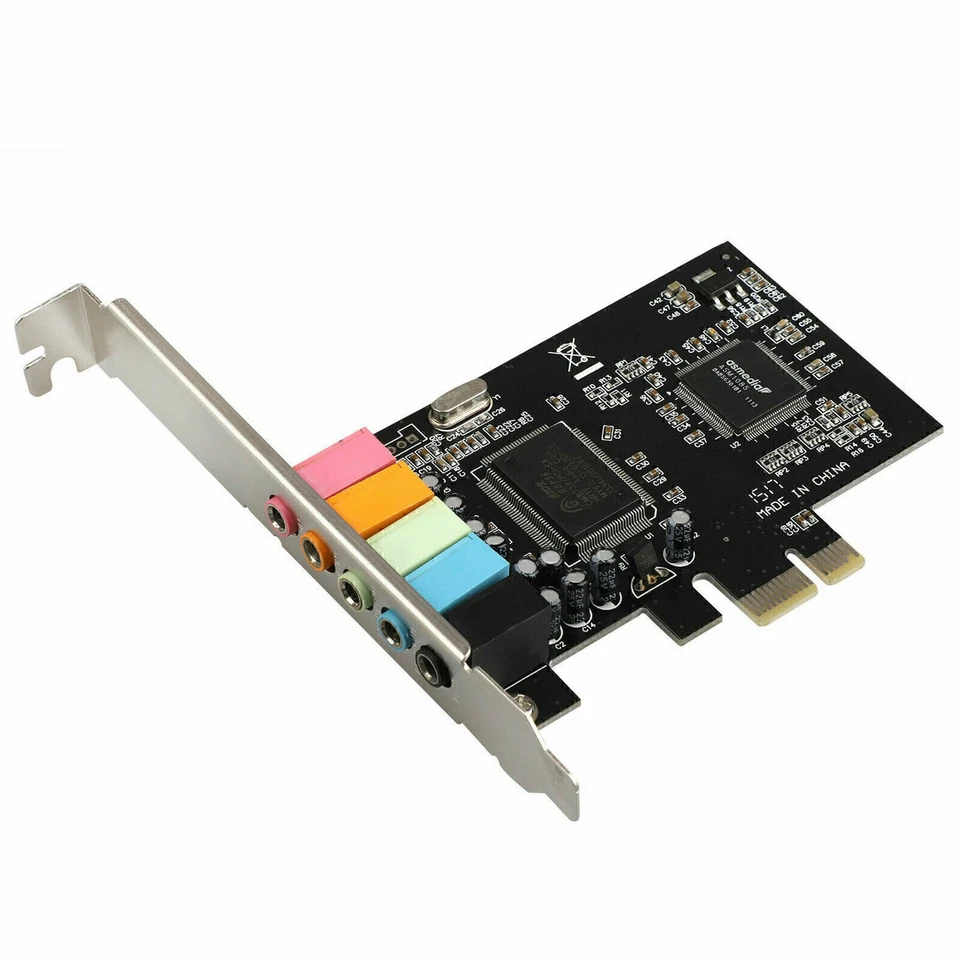 PCI-E Express 5.1-Kanal CMI8738 4/6-Kanal-PCIE-Audio-Soundkarte mit Treiber FN - Bild 3 von 4
