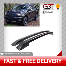 Ford Ranger T6 T7 2011 Onwards Aluminium Roof Rail Bars Roof Racks All Black Uk