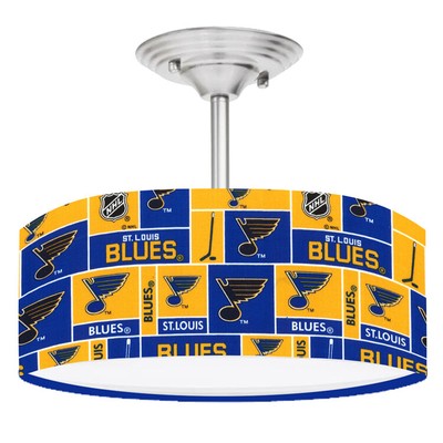 Nhl St Louis Blues Hockey 13 Ceiling Mount Pendant Light Fixture
