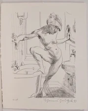 Johannes Grützke / 1993 / Hand Signed / Only 25 Copies / Pauvre Bobo / Lithograph / 10