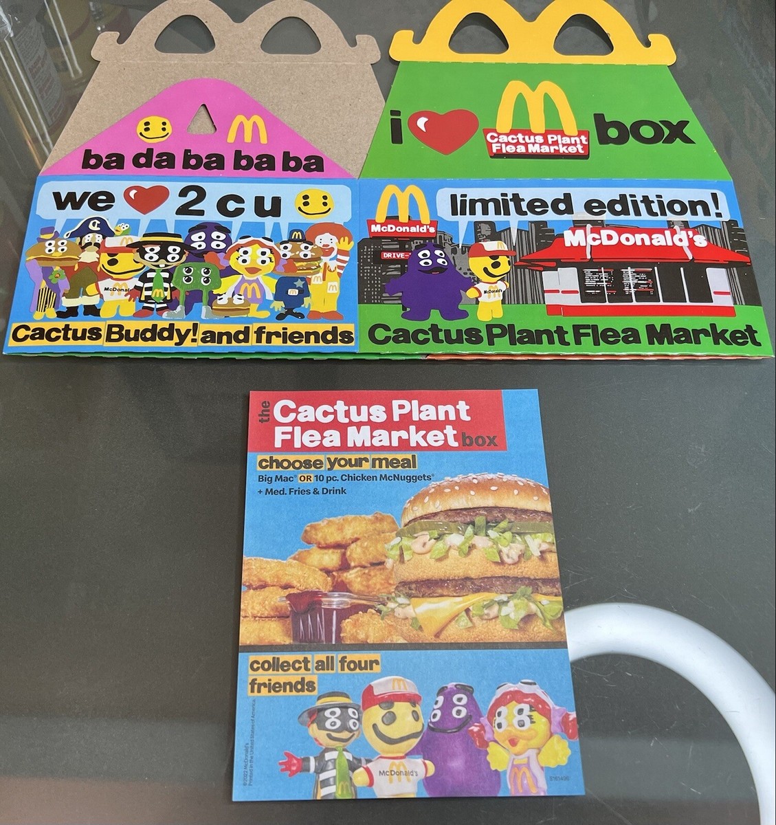 McDonald's Cactus Plant Flea Market 25 Boxes 25 inserts All