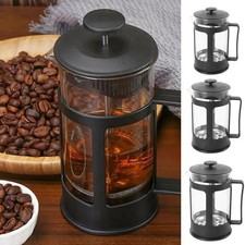 Coffee Maker Glass Stainless Steel Cafetiere French Filter Plunger 350ml / 600ml