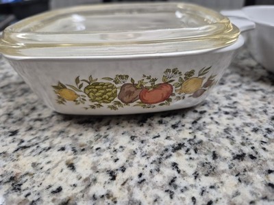 Vintage Corning Ware Spice of Life Casserole Dishes Cookware - Set Of 3 With Lid