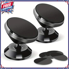 2-Pack Magnetic Car Dashboard Mount Holder Stand For Phone Samsung Galaxy iPhone