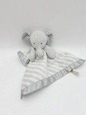 Cloud Island Elephant Blanket Lovey Gray White Striped Target Nursery 8