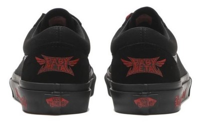 UNISEX VANS OLD SKOOL #BLACK/RED BABYMETAL Collaboration ABC Mart