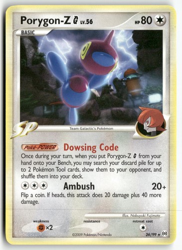 Porygon-Z G 26/99 Pokemon English Arceus 2009