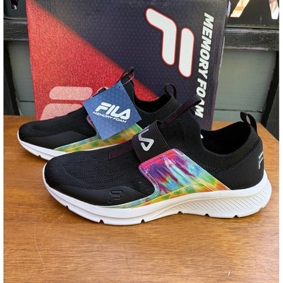 Fila Memory Accolade Evo 2 Women s Size 9 Tie Dye Slip On Sneakers NIB