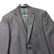 Jos A Bank Blazer Mens 41R Wool Tailored Fit Chelsea Traveler Suit Jacket Grey