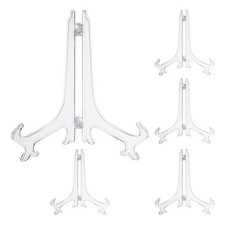 9" Acrylic Plate Stands for Display Stand Plate Holder Transparent 5Pcs