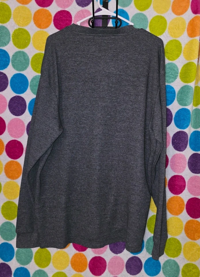 Camisa de manga larga Buffalo Outdoors® Workwear para hombre manga larga 3 botones Henley Foto 2 de 4