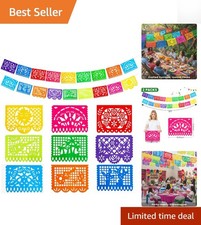 Reversible 36 Ft Mexican Fiesta Banners - Perfect for Indoor Outdoor Fun