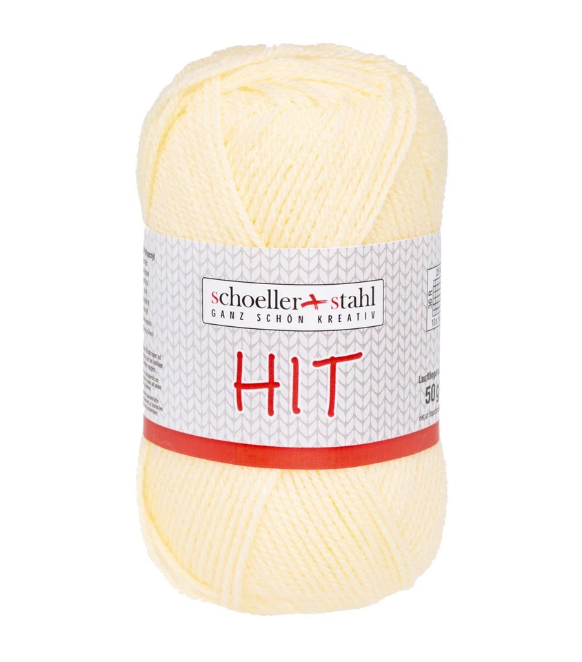 50g Hit Schoeller + Stahl | 100% Polyacryl | Ersatz für Schachenmayr Bravo