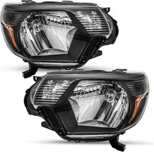 Headlight Assembly Compatible with 2012-2015 Toyota Tacoma Passenger Driver Si