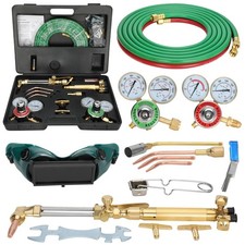 Upgraded Oxygen and Acetylene Gas Torch Welding Kit Portable Green