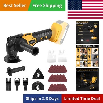Cordless Oscillating Tool, Brushless Orbiting Tool Compatible with De-Walt 20...