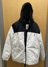 NWT Perry Ellis Portfolio Men’s Winter Jacket Black & White Size Large