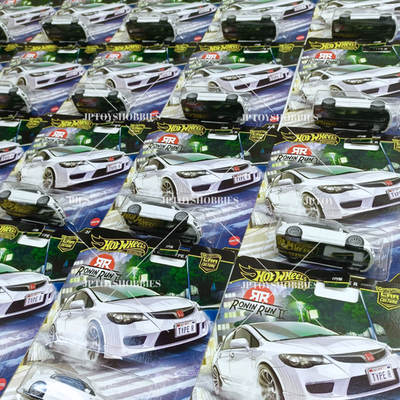 Hot Wheels Car Culture RONIN RUN II '07 Honda Civic Type R set 1
