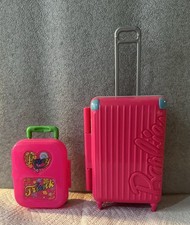 Barbie Pink Suitcases x 2 NEW