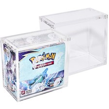 Acrylic Display Case with Pokemon Stackable Magnetic Top Premium UV Protection