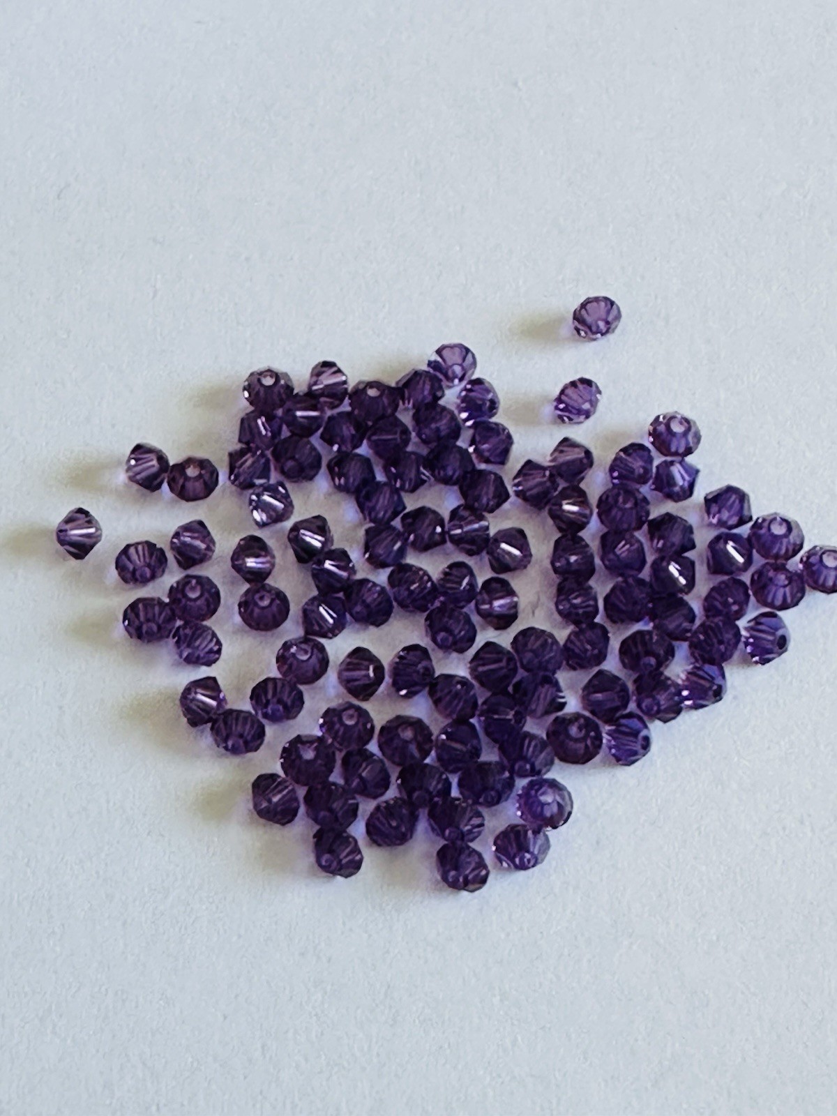 100pc Swarovski Crystal Lilac 3mm Bicone 5301 Beads