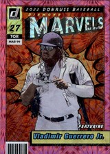 2022 Donruss #M-7 Vladimir Guerrero Jr. Marvels Pink Fireworks