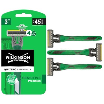 Wilkinson Sword Quattro Titanium Sensitive Men's 1 Count (Pack of 1) 