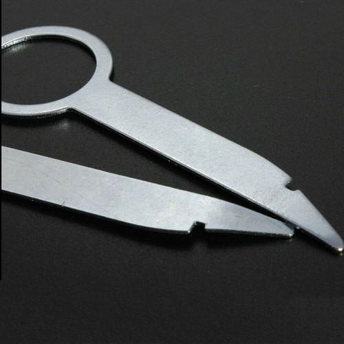 4 Pieces Auto New Car Radio Removal Tools 8cm Release Tool Keys Silver - Picture 10 of 12