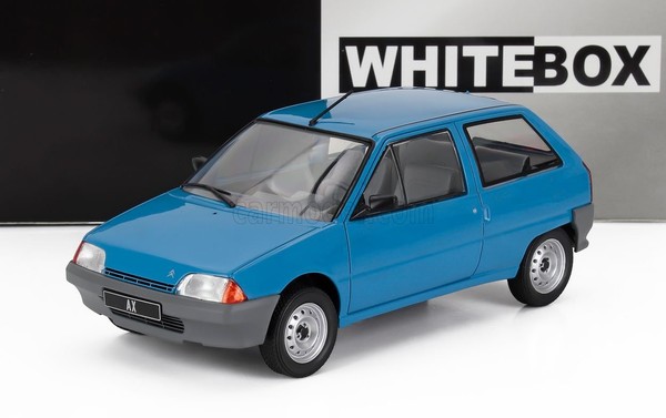 Whitebox 1/24 Citroen Ax 1986 Blau Modellbau Statisches Modell Diecast-image