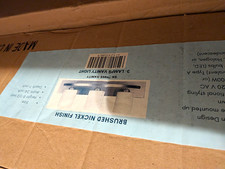 NEW 24" 3Light Vanity Light Brushed Nickel Finish White Glass Shades Generation