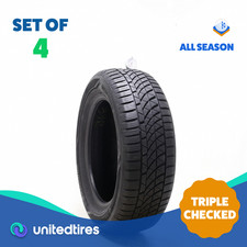 Set Of 4 Used 22560r17 Hankook New Englander 4s 99h - 7.532