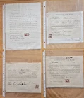4 Civil War Documents: Pay 2 Soldier's Families: Dodge, Sauk, Jackson, Grant WIS