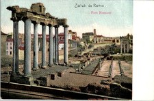 Roman Forum Foro Romano Ruins Italy ALTEROSA Postcard 1900s